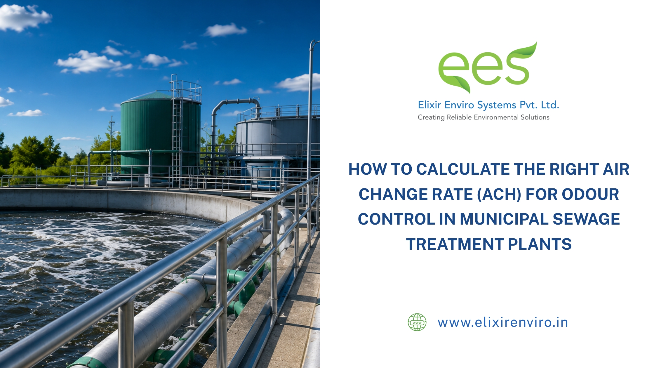 How to Calculate the Right Air Change Rate (ACH) for Odour Control in Municipal Sewage Treatment Plants