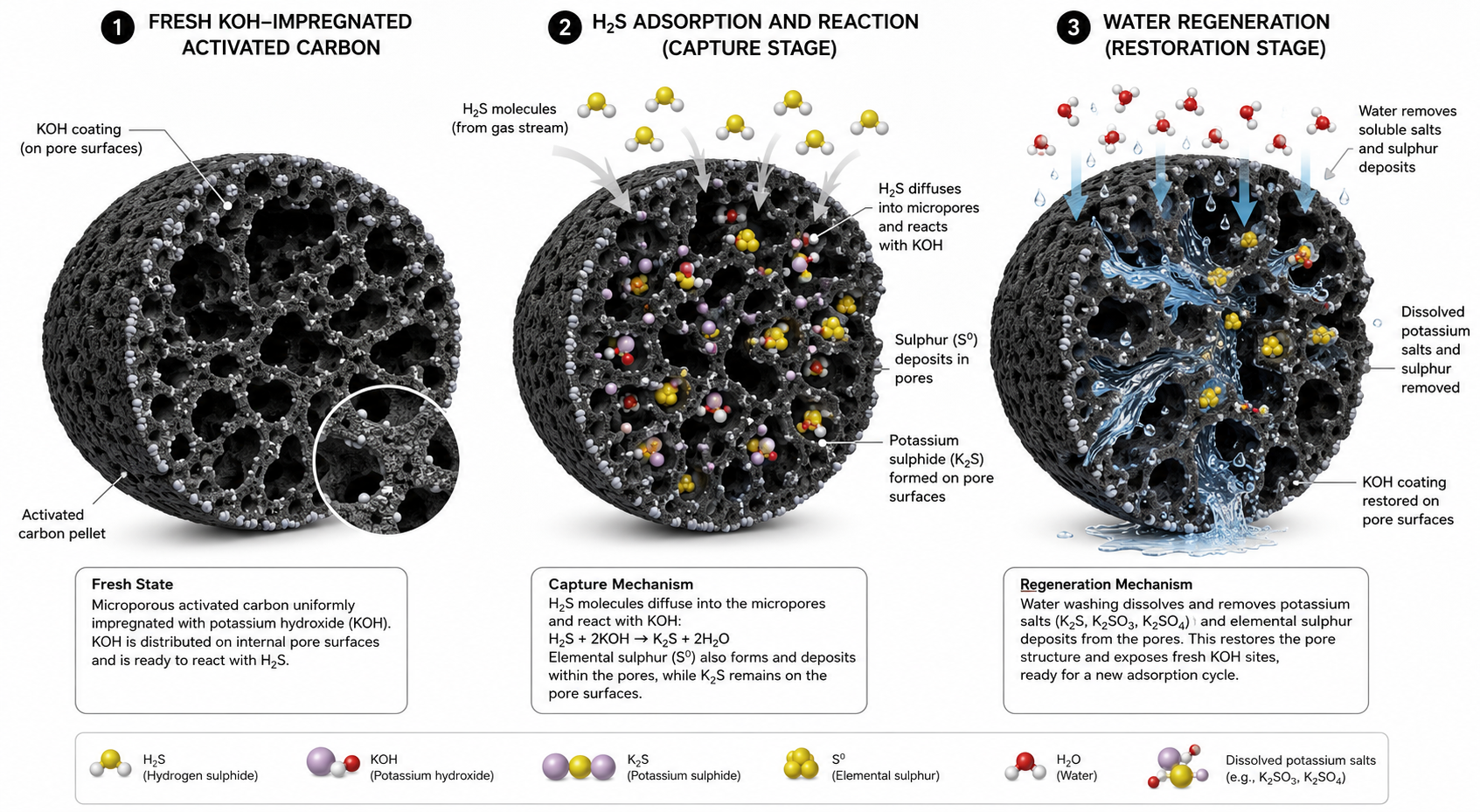 Air phase carbon